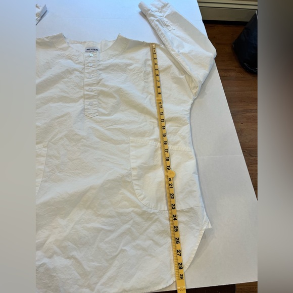 MNC Atelier Cotton Tunic Distressed Collar and Hem Couture Lagenlook Size Medium - Picture 14 of 14